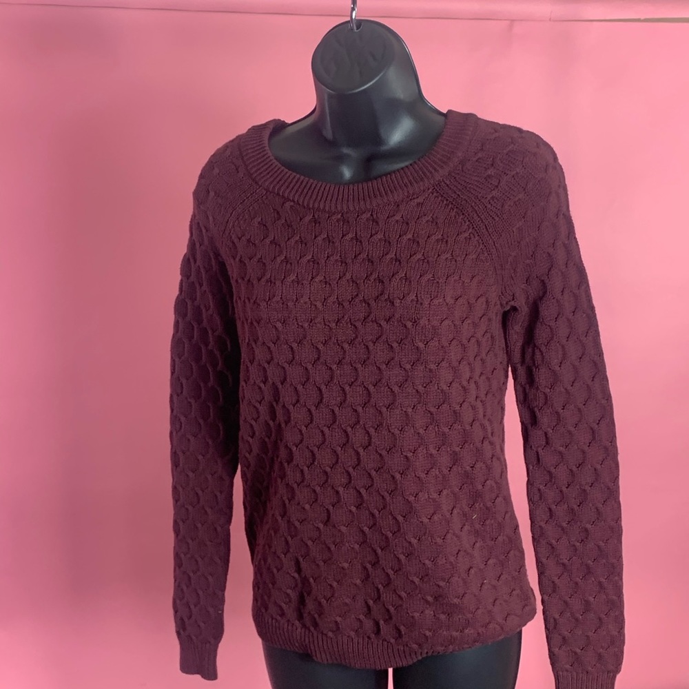 Burgundy Knit Sweater